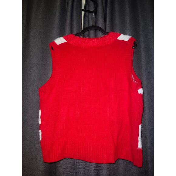 Ugly Christmas Sweater Xmas Vest Size Large - Picture 3 of 3